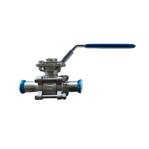3-Pc. press ends Ball Valve ISO-Top 5211 full Bore universell