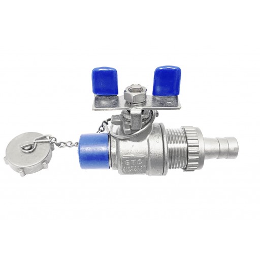 KFE ball valve with cap with male thread